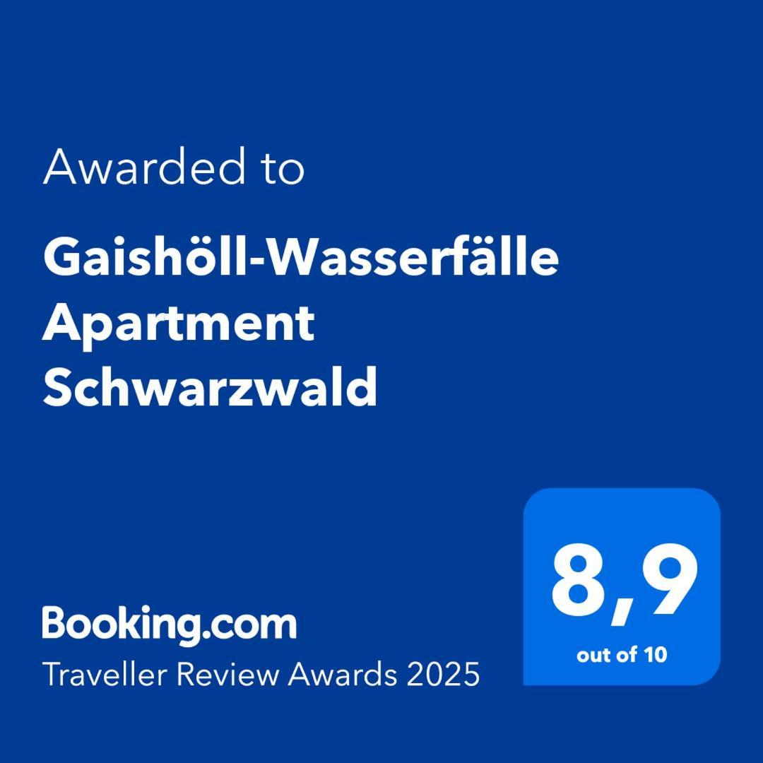 Gaishoell-Wasserfaelle Apartment Schwarzwald Sasbachwalden Dış mekan fotoğraf